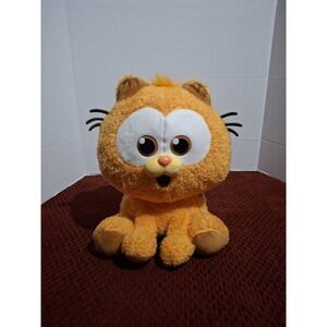 Garfield the Movie Plush Garfield Kitten Meows Sitting 2023 Animagic  10" Works